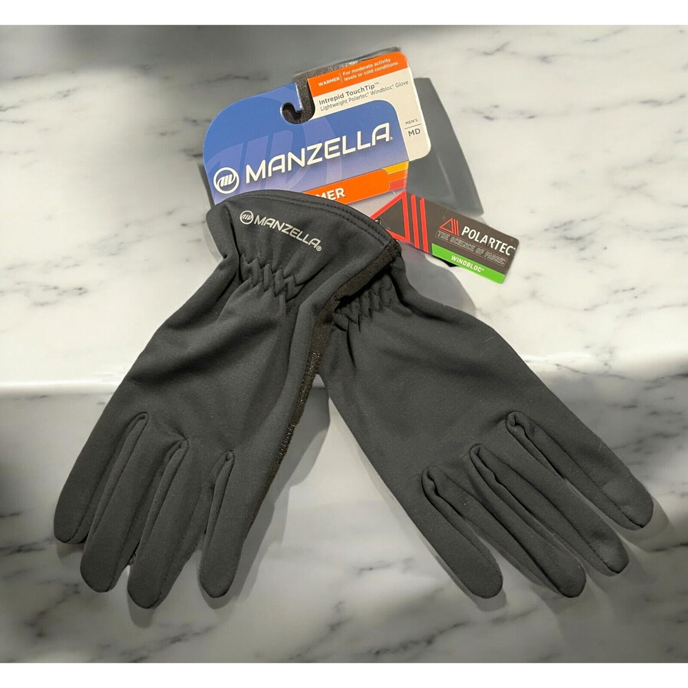 Manzella Intrepid Polartec Windbloc Gloves Men's (Sz M) Touchscreen Windproof